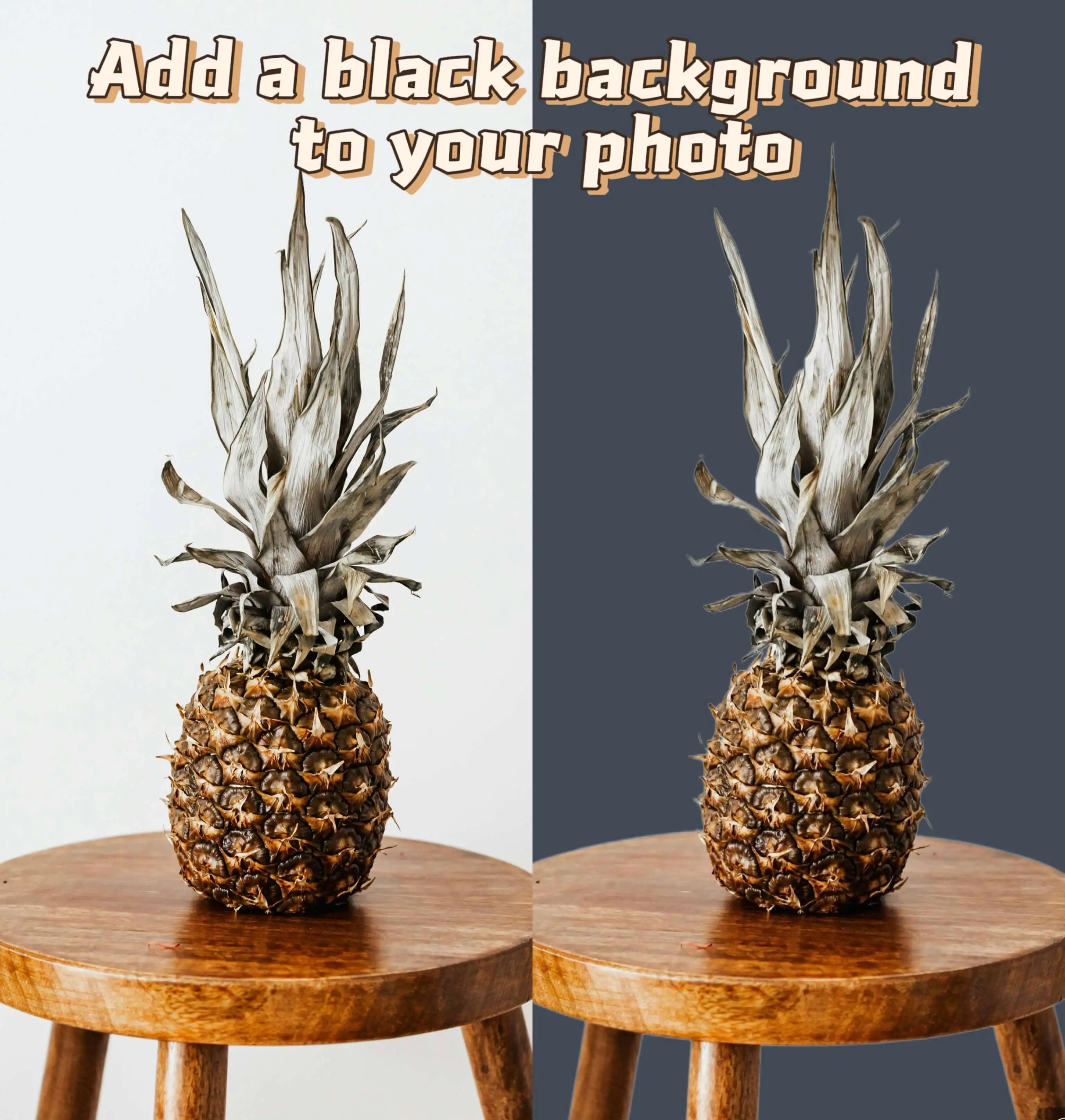 Tutorial on adding a black background to photos using insMind.