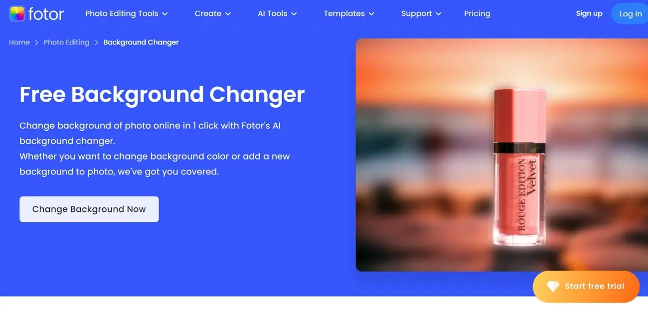 Fotor AI Background Changer