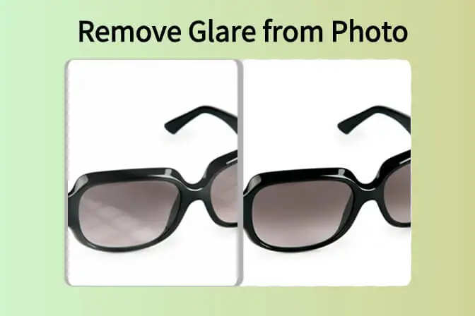 Comparison of a photo before and after removing glare, showcasing the enhanced clarity and detail achieved through glare removal techniques.