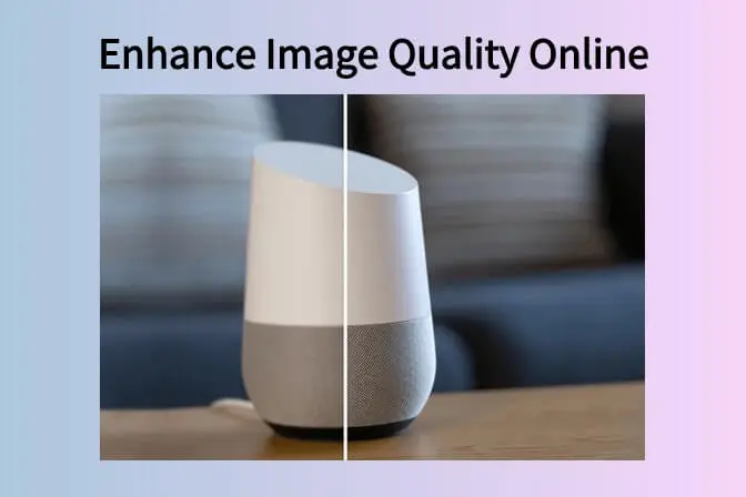 Screenshot of the online tool used to enhance image quality, demonstrating the improvement in clarity, sharpness, and overall visual appeal.