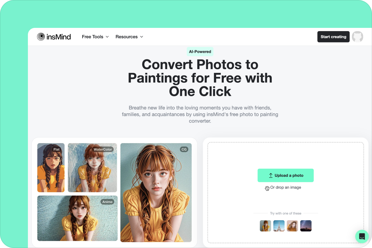 Access the AI Painting Converter