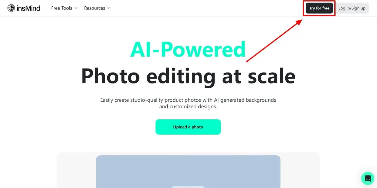 tap try for free button to edit a photo on mac