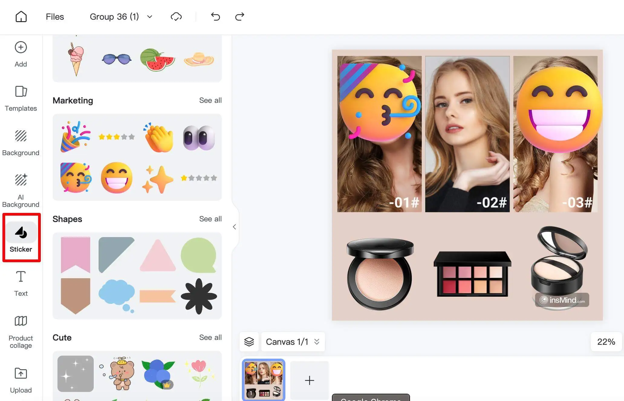 how to blur faces in photos using stickers